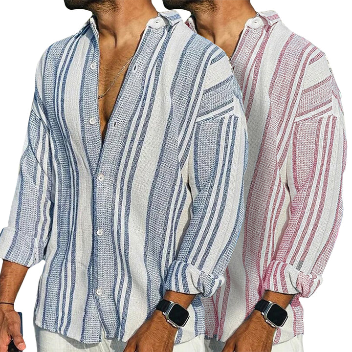Coastal Stripe Relaxed-Fit Shirt – Ultra-Soft, Breathable & Light