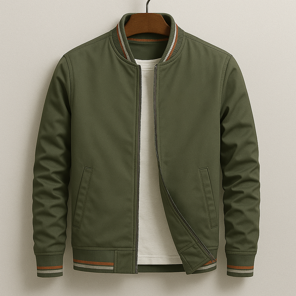 Hand Crafted Bomber Jacket for Men – Smooth Fit, Lightweight, Durable Jacket