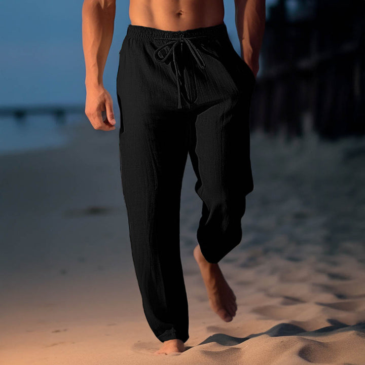 Men’s Lightweight Linen Pants - Relaxed Fit Trousers