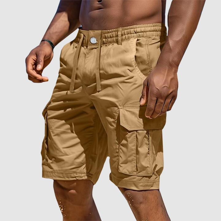 Men's Utility Cargo Cotton Shorts – Relaxed Fit, Multiple Pockets, Lightweight Shorts