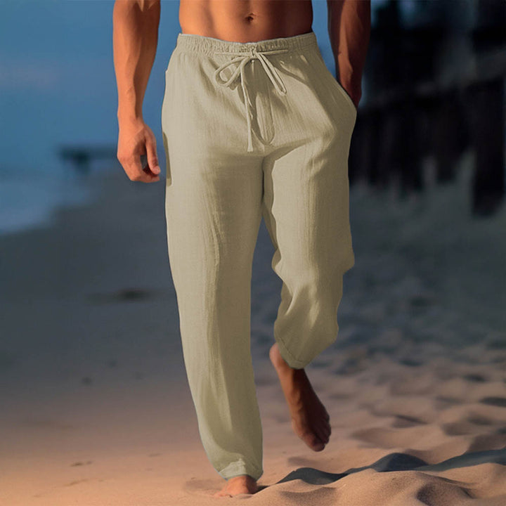 Men’s Lightweight Linen Pants - Relaxed Fit Trousers