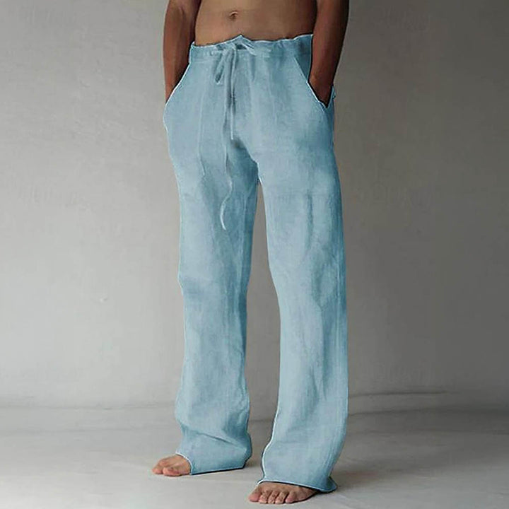 Men’s 100% Pure Cotton Trousers – Lightweight, Relaxed-Fit Everyday Pants