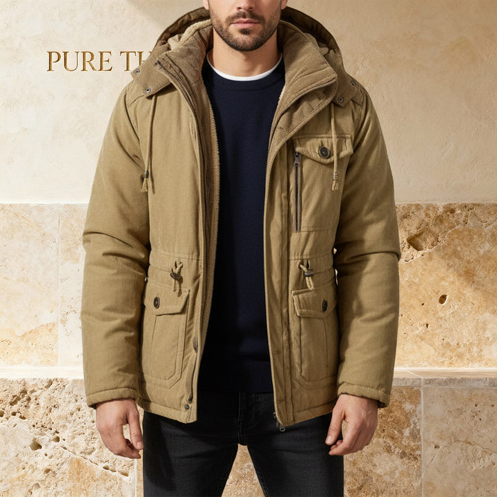 ThermalCore Winter Utility Jacket – Soft Inner Lining, Thick Padded Jacket