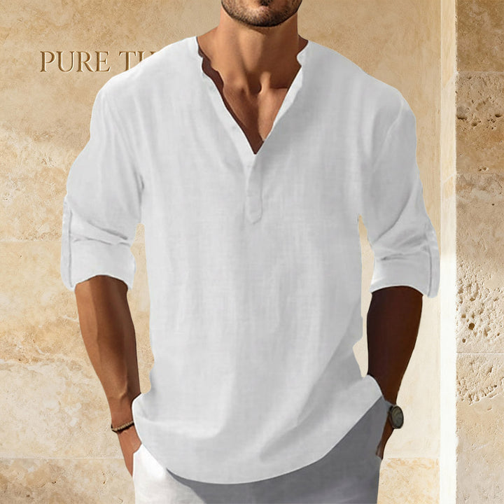 Classic Cotton-Linen Relaxed Shirt – Super Soft, Ultra-Light Shirt