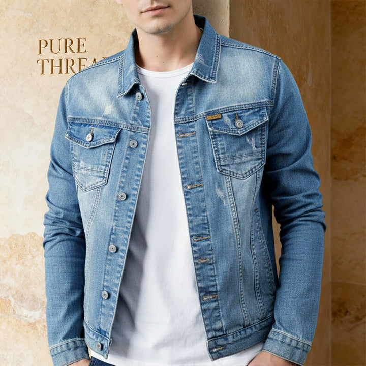 Hand Crafted Men’s Denim Jacket – Durable, Premium, Classic Jacket