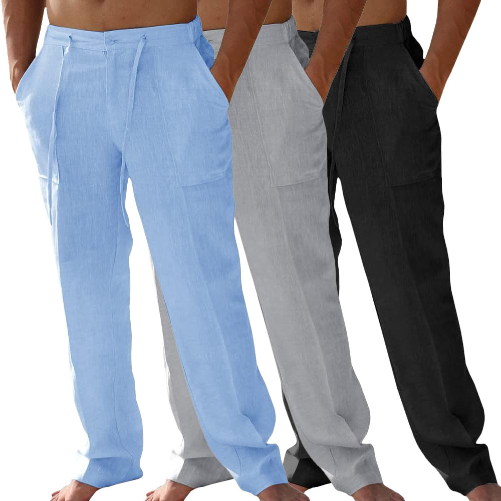 Men's Dailywear Cotton- Linen Pants – Ultra-Light, Airy & Relaxed Trousers