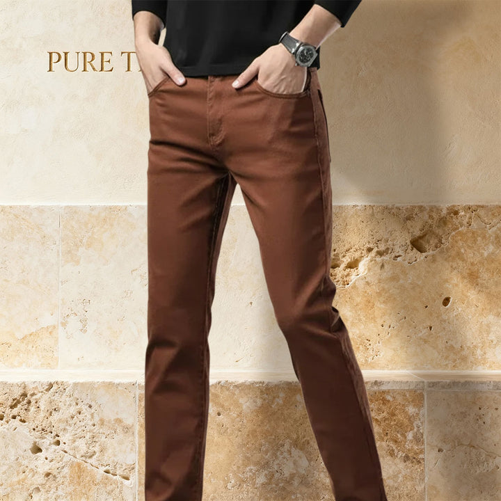 Men's Classic High-Stretch Denim Jeans – Lightweight, Slim-Fit Jeans