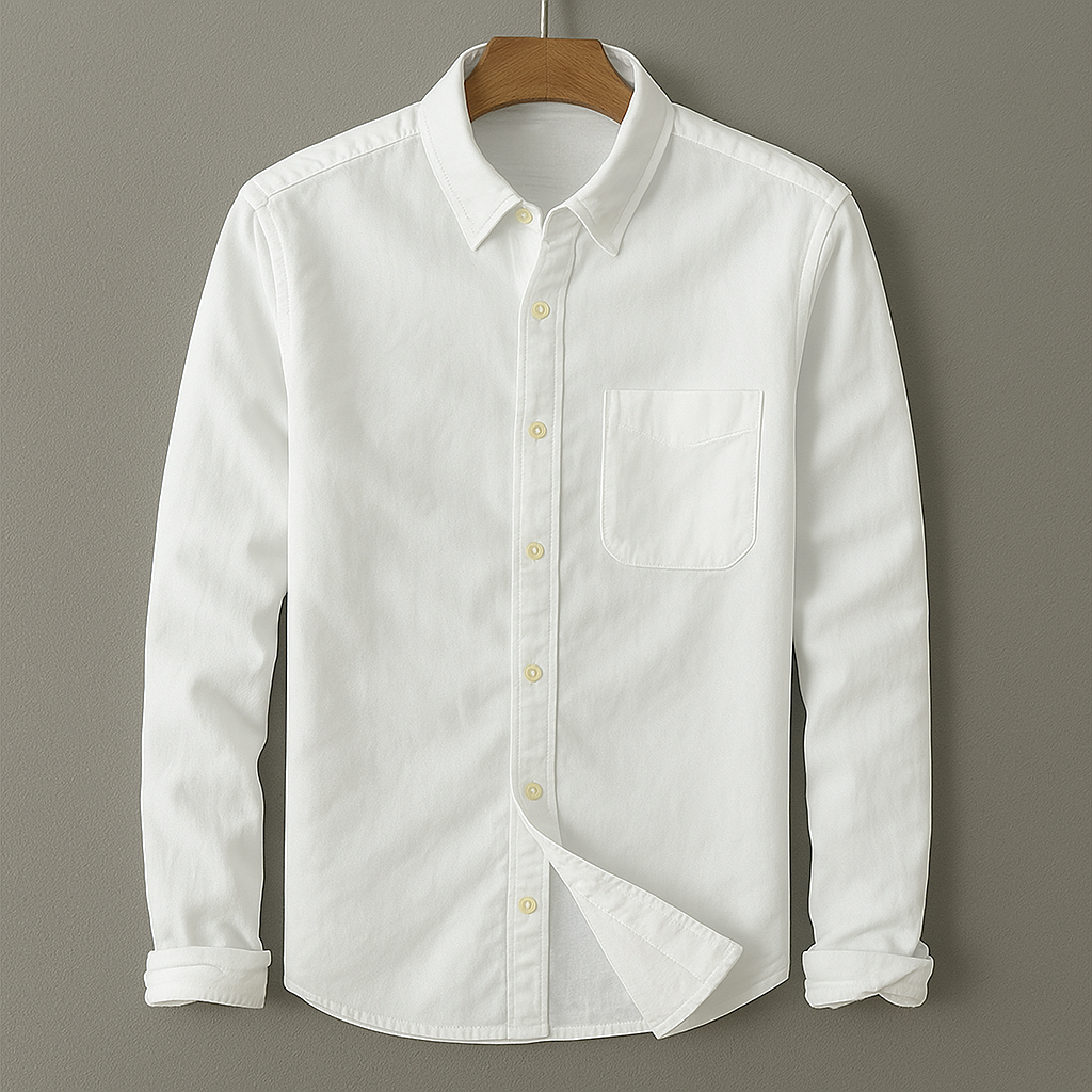 Men’s Classic Linen Shirt – Organic Cotton-Linen Blend , Ultra-light Shirt