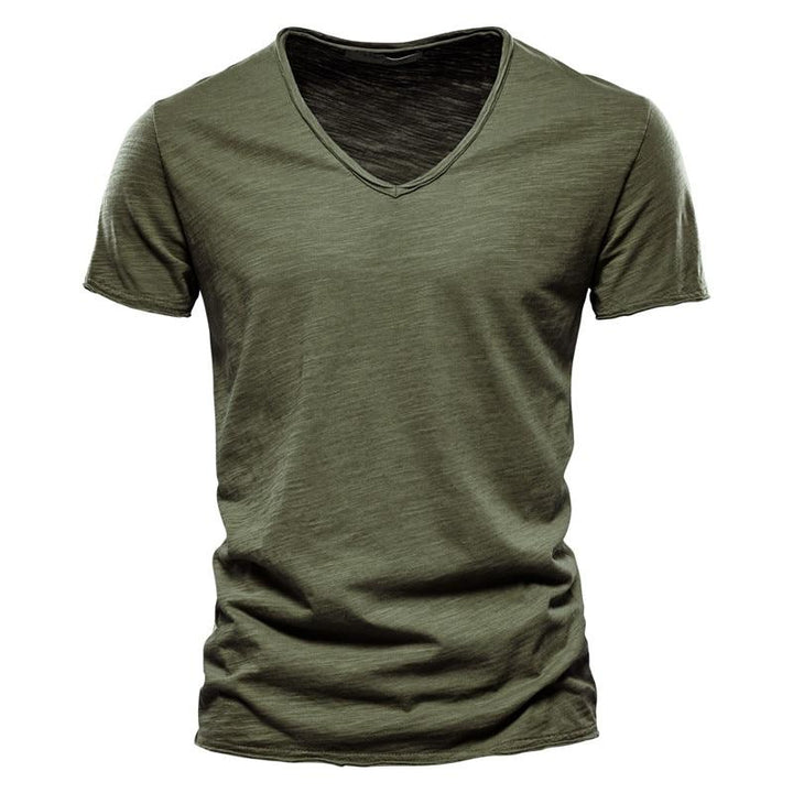 Pure Bamboo Cotton V-Neck Tee – Ultra-soft, 100% Bamboo Cotton T-shirt