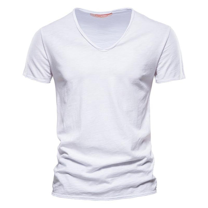 Pure Bamboo Cotton V-Neck Tee – Ultra-soft, 100% Bamboo Cotton T-shirt