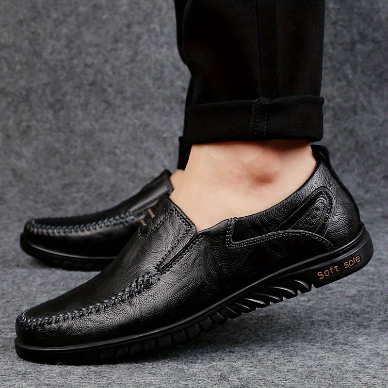 Hand Crafted Casual Leather Loafers – Flexible Sole, Durable Shoes
