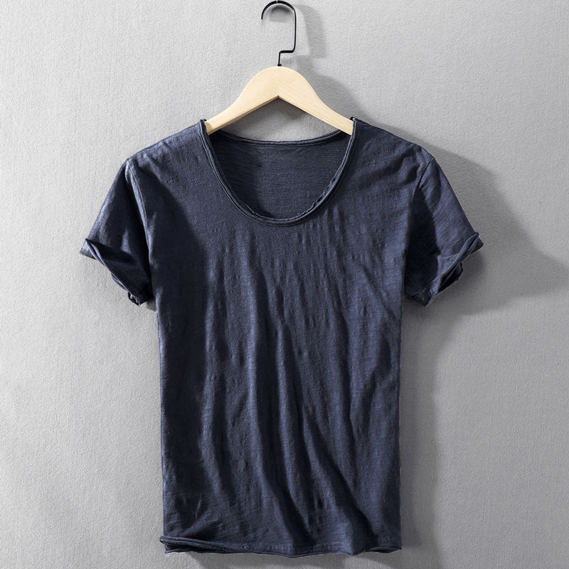 Pure Cotton Crew Neck T-Shirt for Men – Ultra-Soft, Lightweight, Breathable Tee