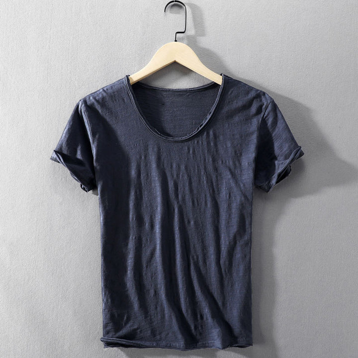 Pure Cotton Crew Neck T-Shirt for Men – Ultra-Soft, Lightweight, Breathable Tee