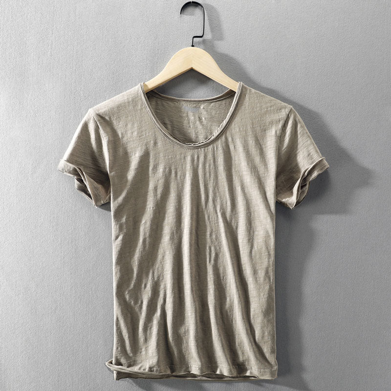 Pure Cotton Crew Neck T-Shirt for Men – Ultra-Soft, Lightweight, Breathable Tee