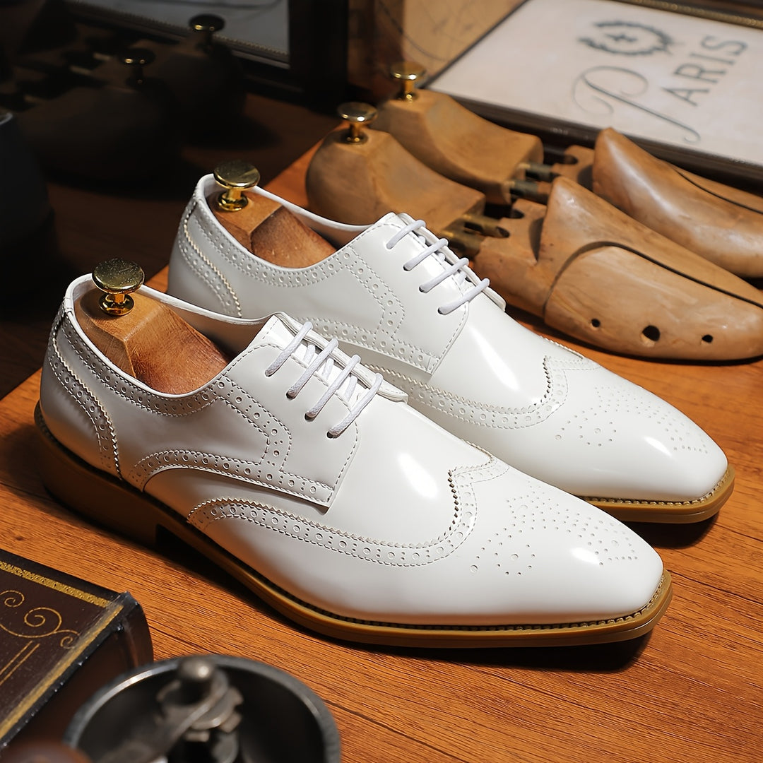 Men’s Handcrafted Oxford Dress Shoes – Smooth Polish, Premium Leather Shoes