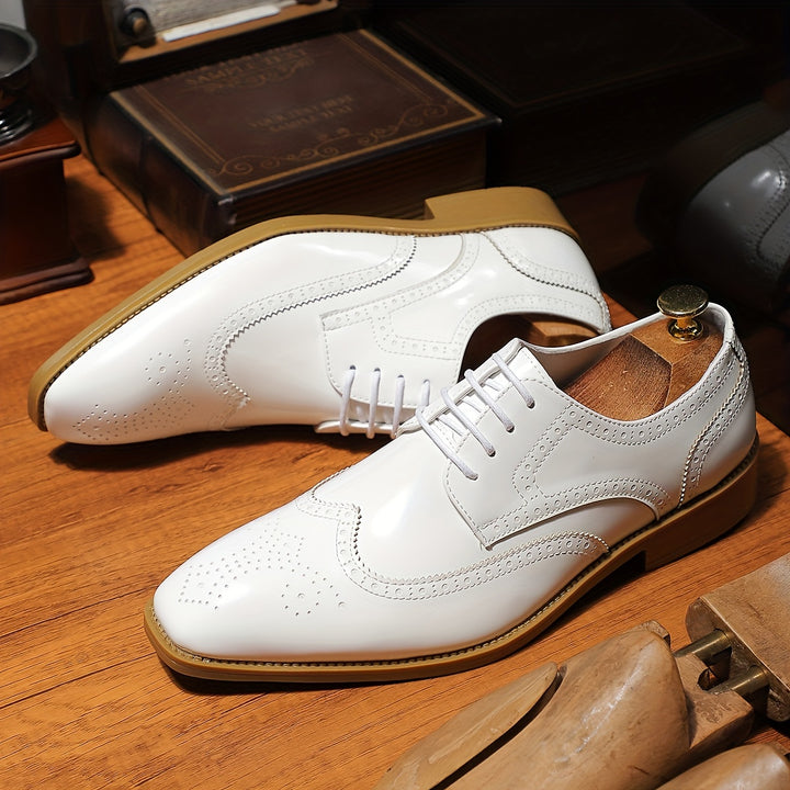 Men’s Handcrafted Oxford Dress Shoes – Smooth Polish, Premium Leather Shoes