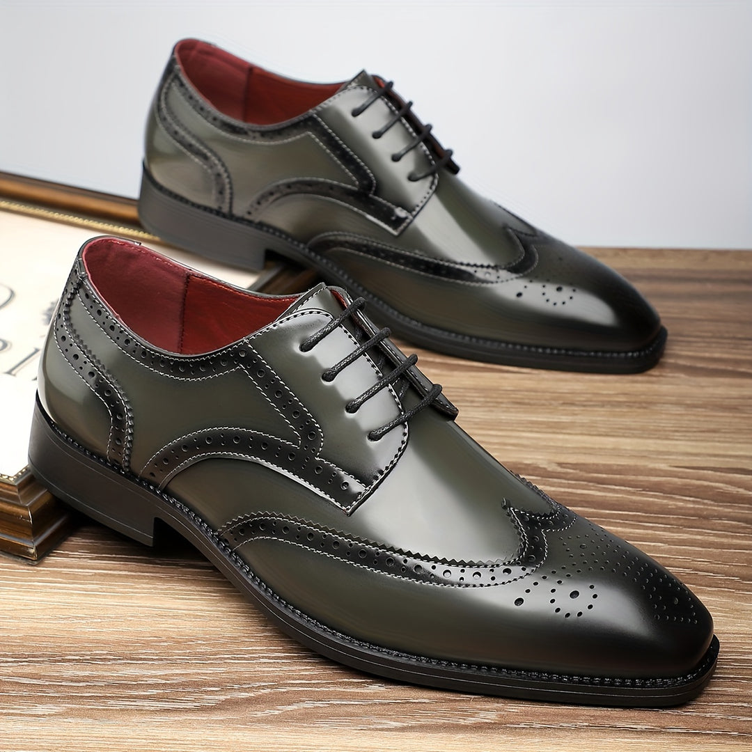 Men’s Handcrafted Oxford Dress Shoes – Smooth Polish, Premium Leather Shoes