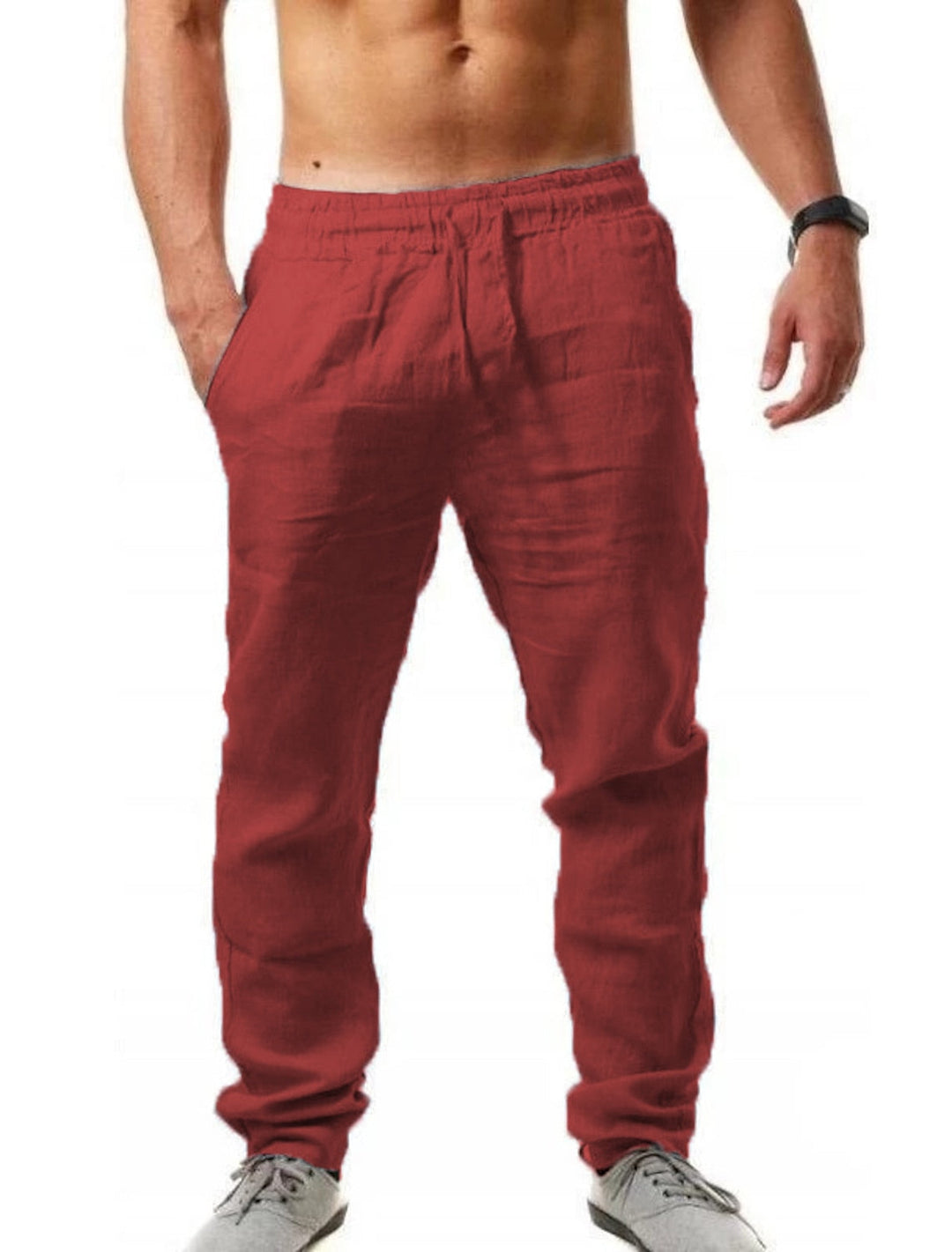 Men’s Lightweight Linen Blend Pants – Ultra-Soft, Lightweight, and Breathable Trousers