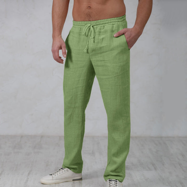 Men’s Classic Cotton-Linen Joggers – Lightweight, Breathable, Relaxed Fit Trousers