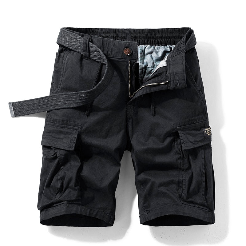 Ultra-Durable Cargo Cotton Shorts – Multi-Pocket, Utility Shorts