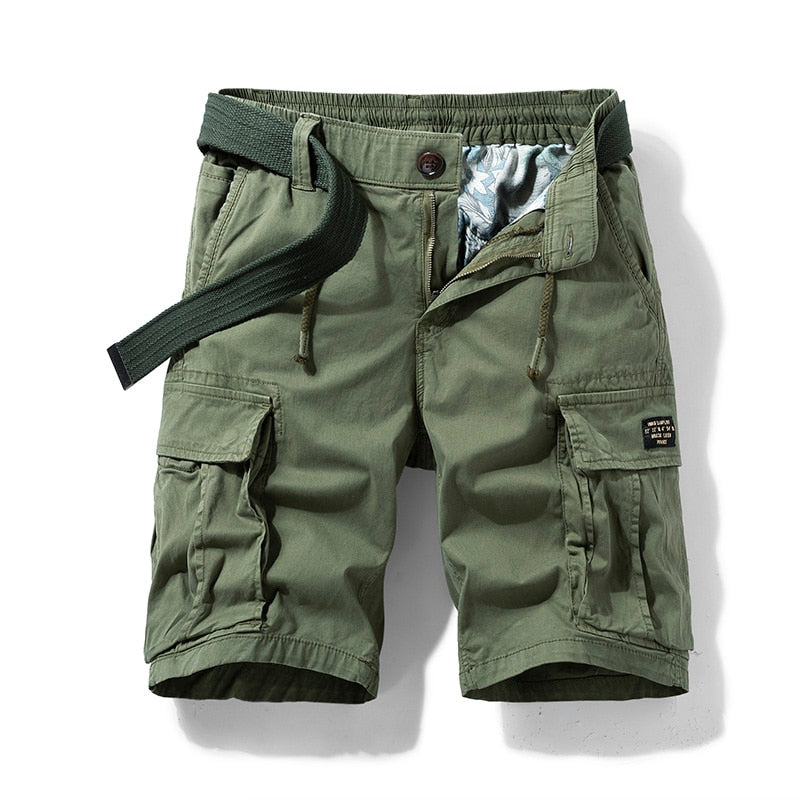 Ultra-Durable Cargo Cotton Shorts – Multi-Pocket, Utility Shorts