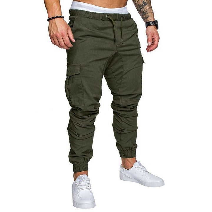 Men’s 100% Pure Cotton Cargo Training Joggers – Multi-Pocket, Ultra-Light, Athletic Pants
