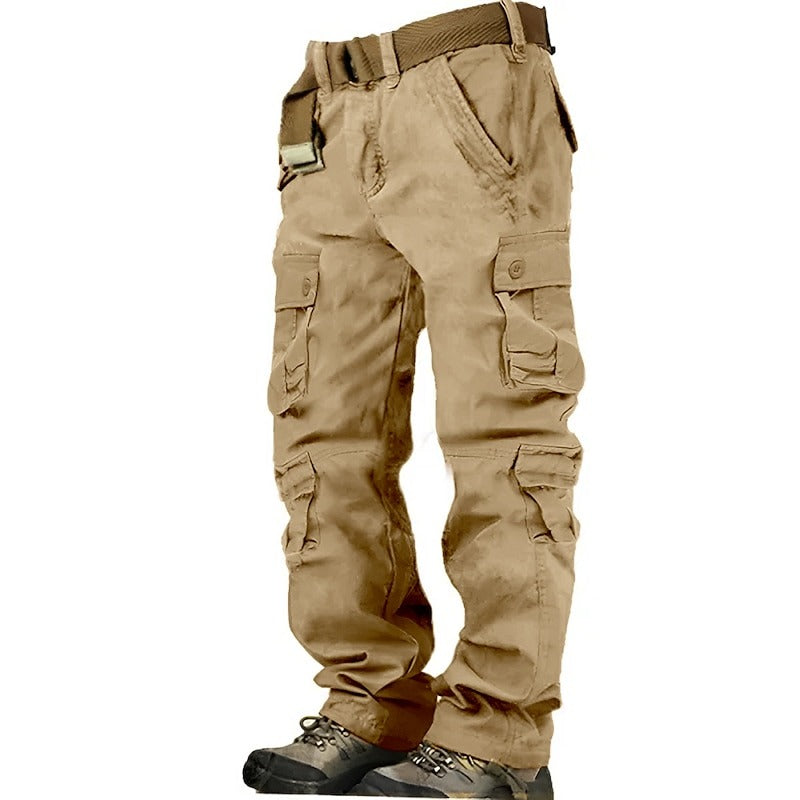 Men's 100% Cotton Heavy-Duty Cargo Pants – Ultra-Durable, Multi-Pocket Utility Cargo Pants