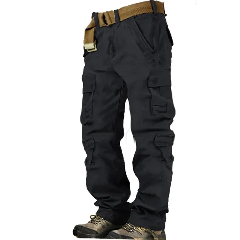 Men's 100% Cotton Heavy-Duty Cargo Pants – Ultra-Durable, Multi-Pocket Utility Cargo Pants