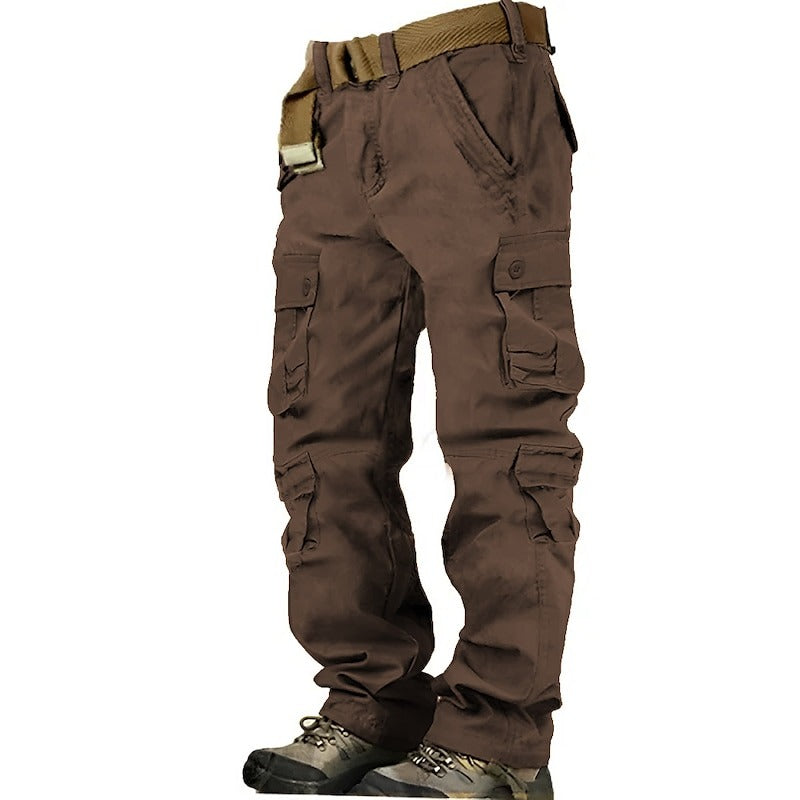 Men's 100% Cotton Heavy-Duty Cargo Pants – Ultra-Durable, Multi-Pocket Utility Cargo Pants