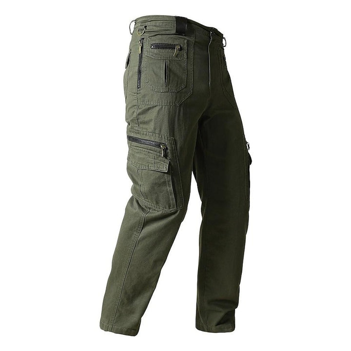 Men’s Classic 100% Cotton Cargo Pants – Ultra-Durable, Multi-Pocket Utility Trousers