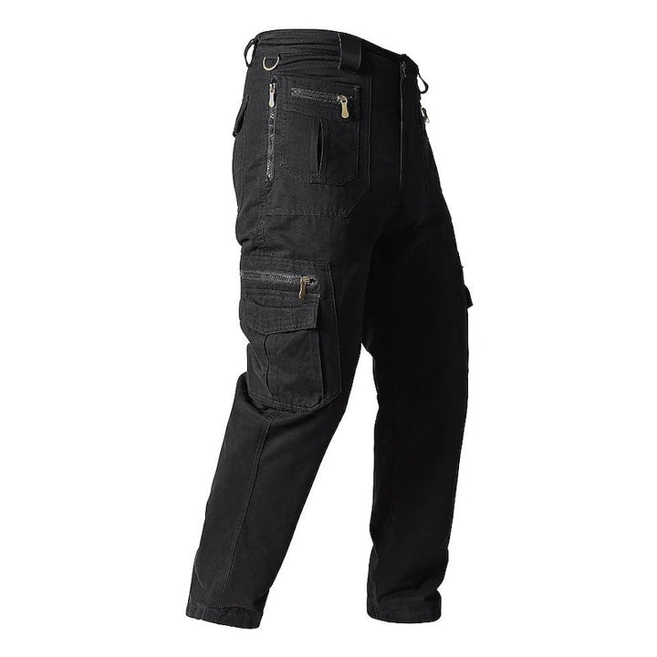 Men’s Classic 100% Cotton Cargo Pants – Ultra-Durable, Multi-Pocket Utility Trousers