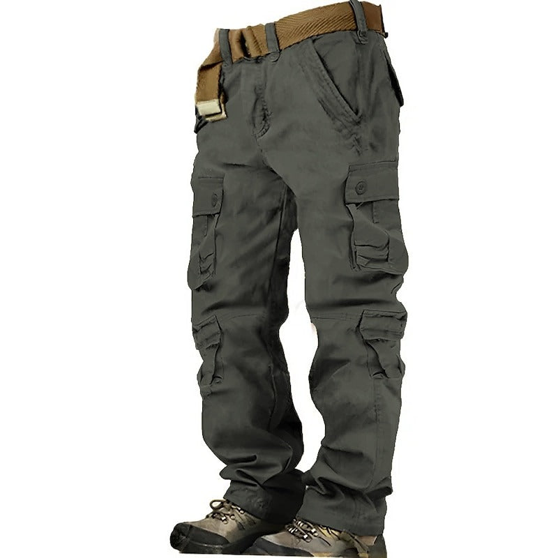 Men's 100% Cotton Heavy-Duty Cargo Pants – Ultra-Durable, Multi-Pocket Utility Cargo Pants