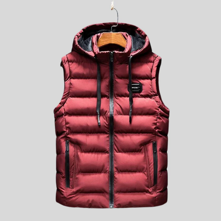 Men's Insulated Puffer Hooded Vest – Lightweight, Ultra-Durable Jacket