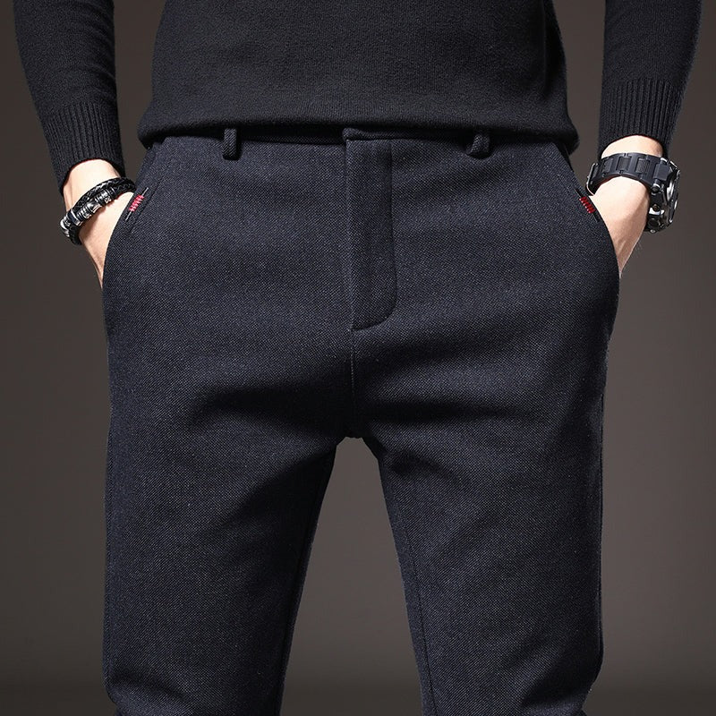 Men's Ultra-Stretch Cotton-Blend Pants – Slim-Fit, Lightweight Pants