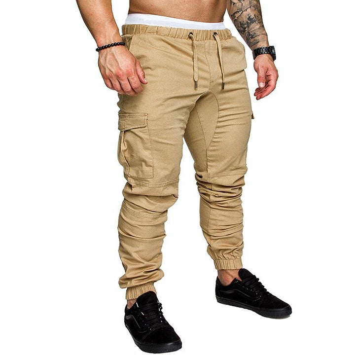 Men’s 100% Pure Cotton Cargo Training Joggers – Multi-Pocket, Ultra-Light, Athletic Pants
