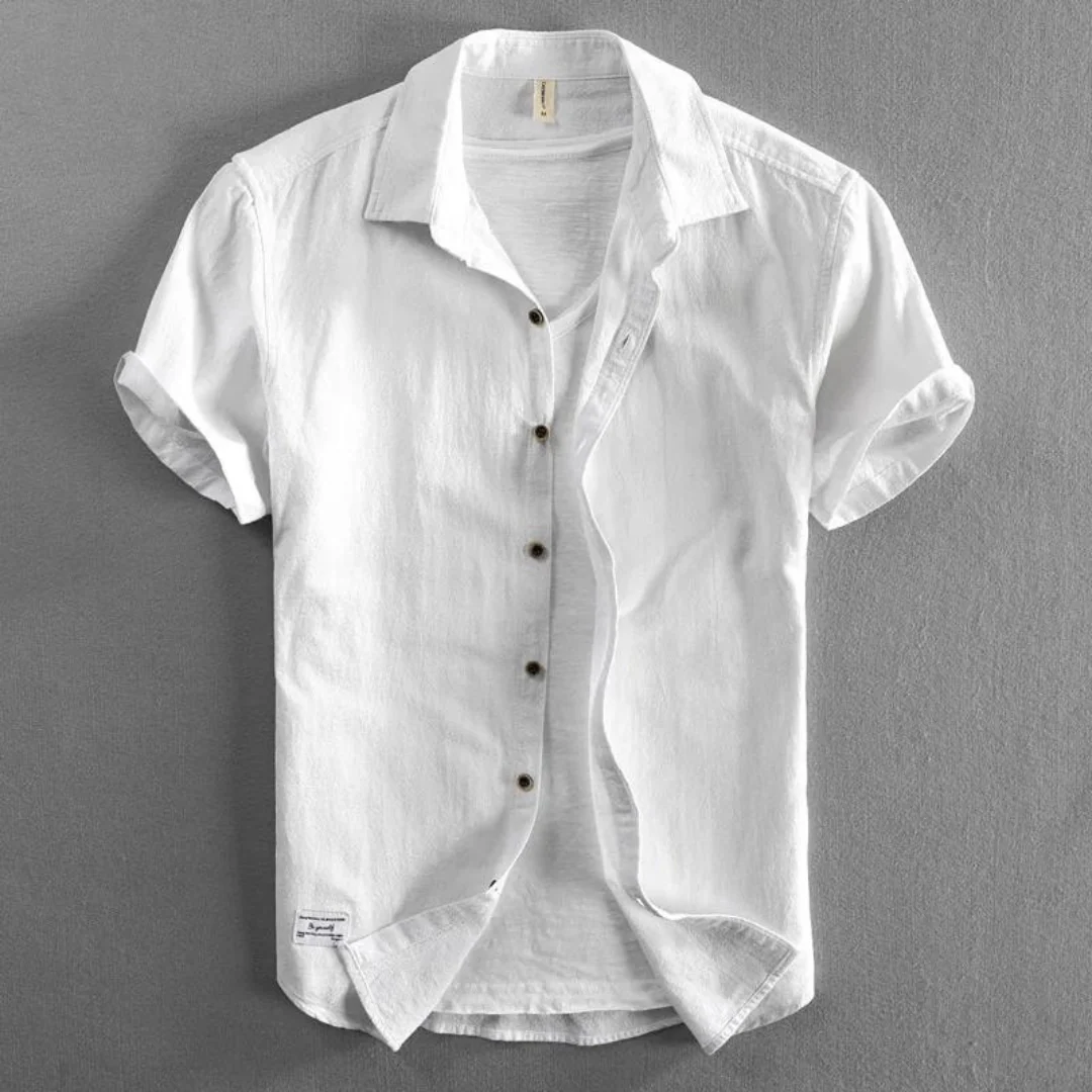 Men's 100% Pure Cotton Button-down Shirt – Ultra-Soft, Lightweight Everyday Shirt