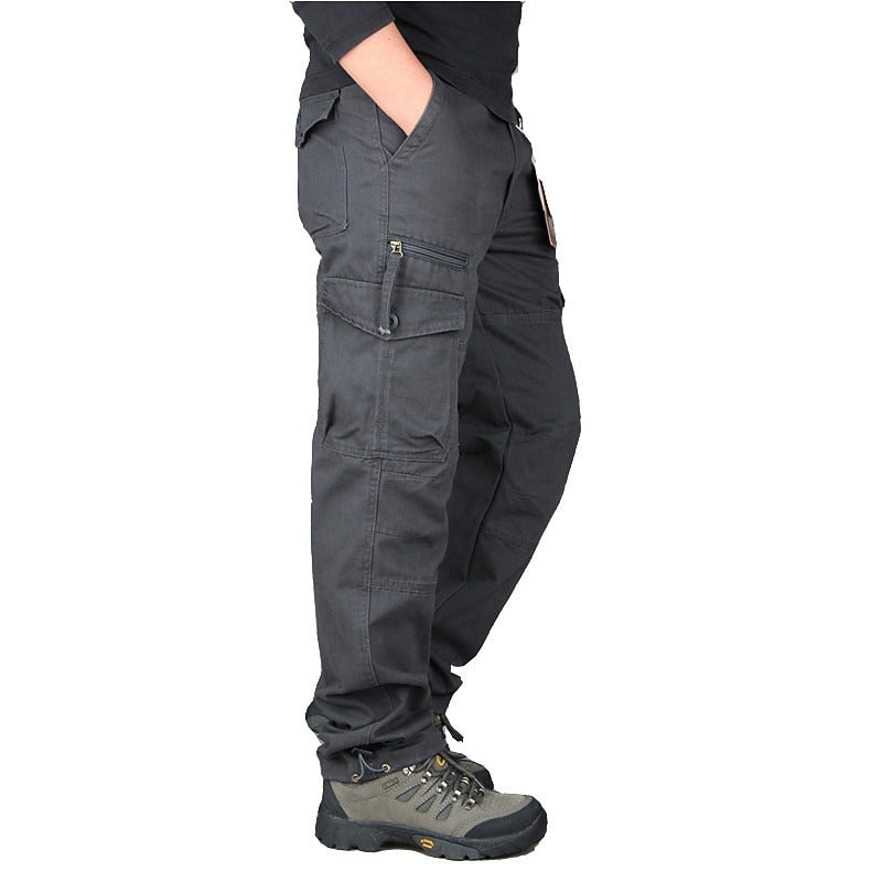 Men’s Ultra-Durable Pure Cotton Tactical Cargo Pants – Multi-Pocket, Utility Pants