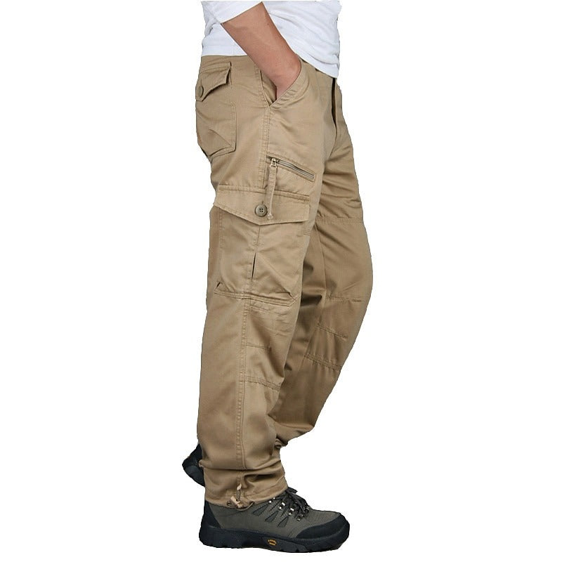 Men’s Ultra-Durable Pure Cotton Tactical Cargo Pants – Multi-Pocket, Utility Pants