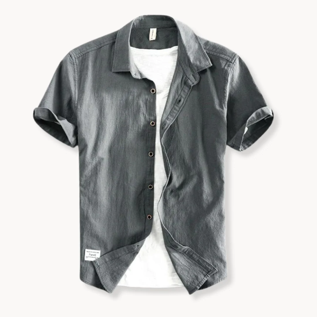 Men's 100% Pure Cotton Button-down Shirt – Ultra-Soft, Lightweight Everyday Shirt