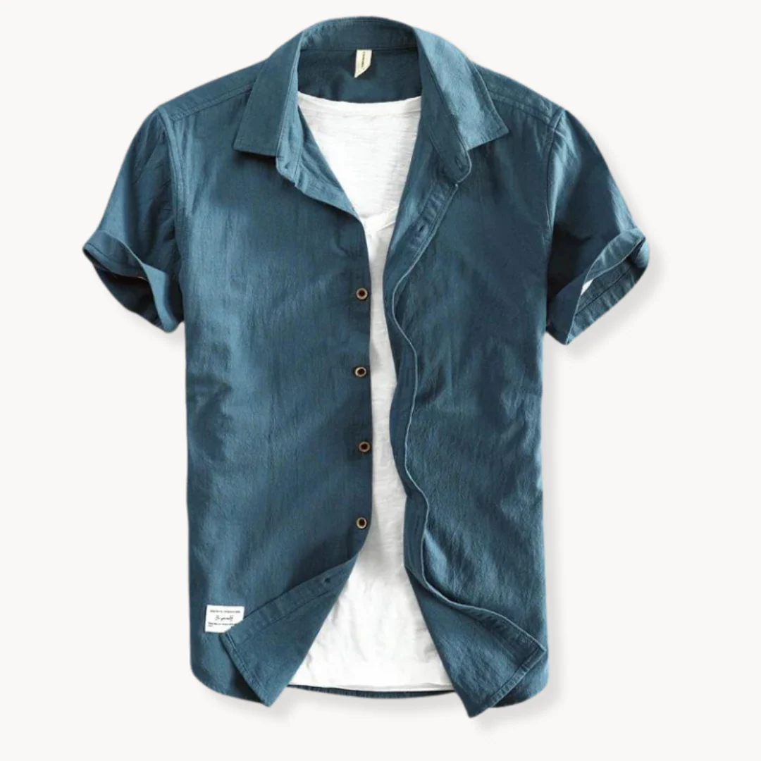 Men's 100% Pure Cotton Button-down Shirt – Ultra-Soft, Lightweight Everyday Shirt