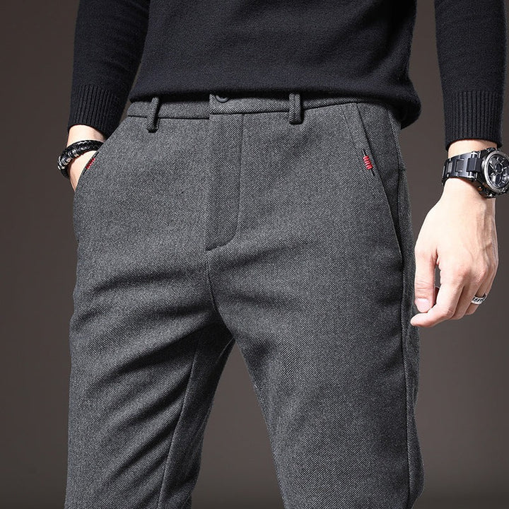 Men's Ultra-Stretch Cotton-Blend Pants – Slim-Fit, Lightweight Pants