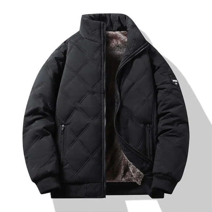 Men's Diamond-Stitch Insulated Winter Jacket – Ultra-Durable, Cozy Jacket