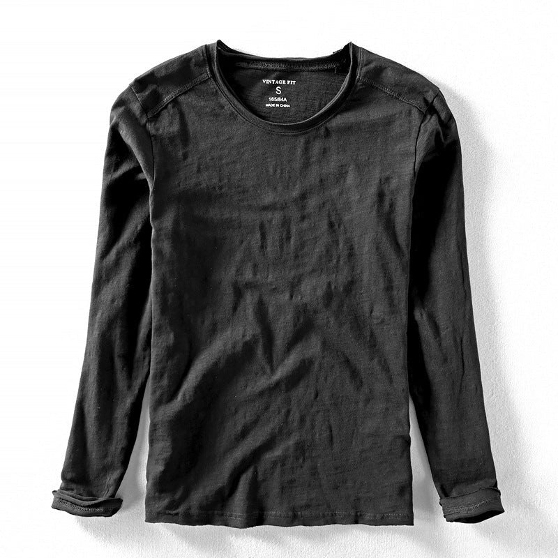 Long Sleeve 100% Organic Cotton T-shirt– Ultra-Soft, Breathable, Comfortable Fit Tee