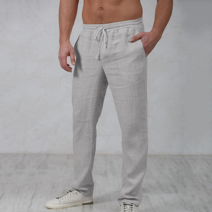 Men’s Classic Cotton-Linen Joggers – Lightweight, Breathable, Relaxed Fit Trousers
