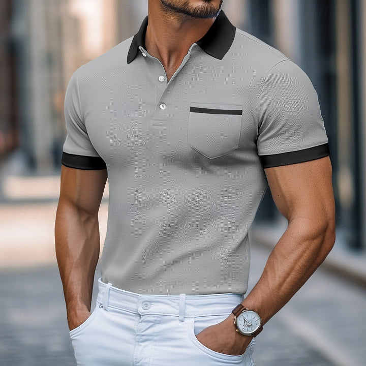 Classic Slim Fit Polo T-Shirt – Lightweight, Smooth Fabric Tee