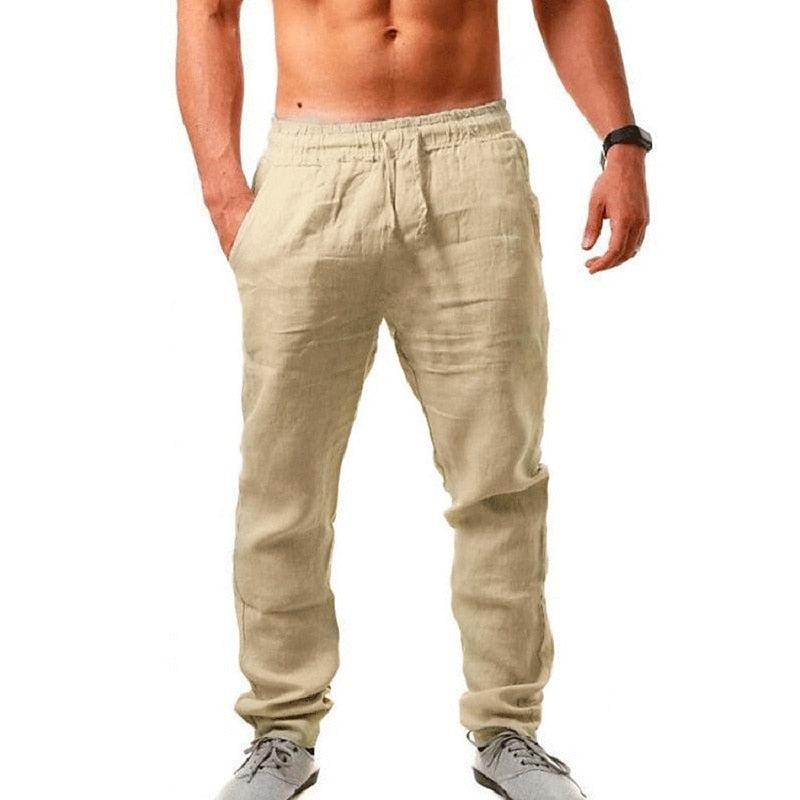 Men’s Lightweight Linen Blend Pants – Ultra-Soft, Lightweight, and Breathable Trousers